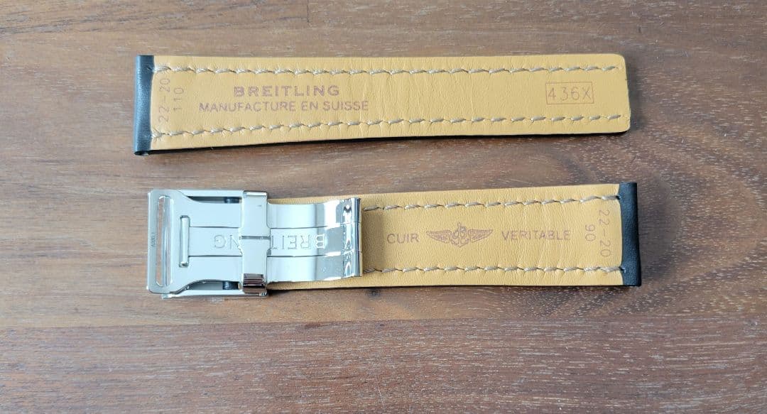 ブライトリング純正カーフベルト