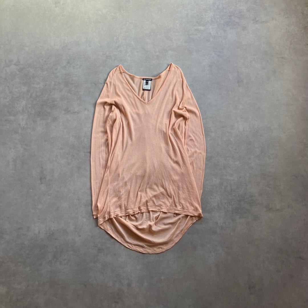 トップス 00s Ann Demeulemeester silk l/s cutsew