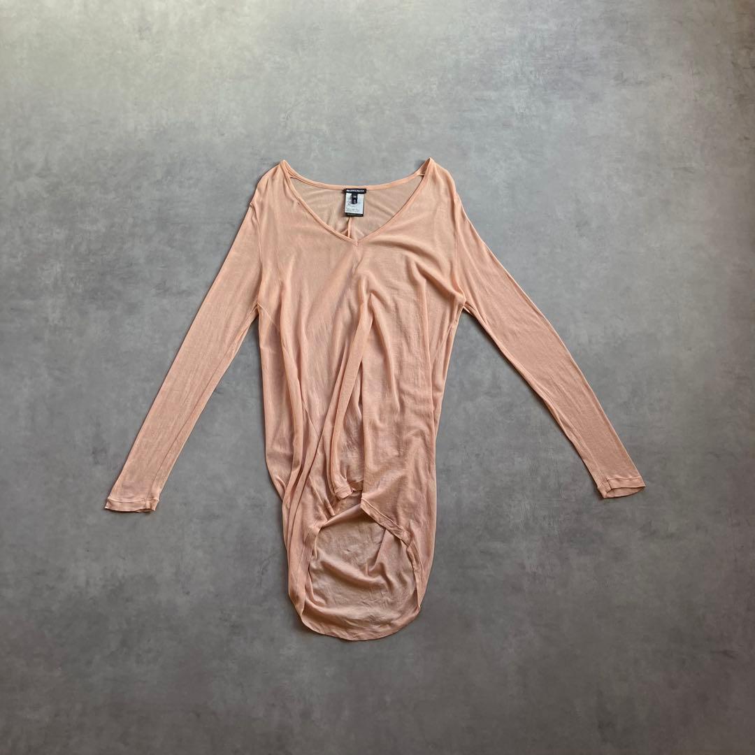 トップス 00s Ann Demeulemeester silk l/s cutsew