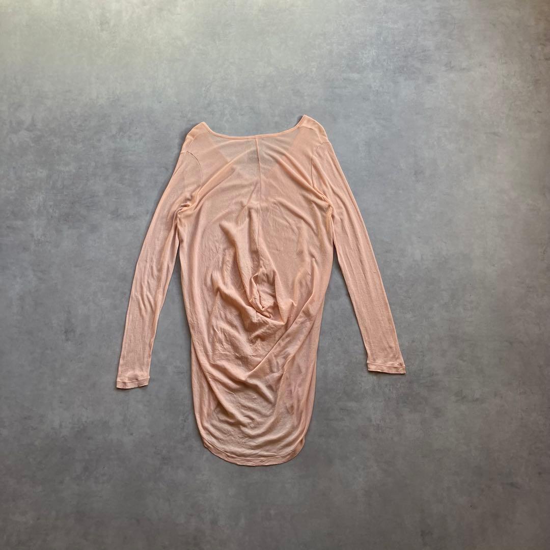 トップス 00s Ann Demeulemeester silk l/s cutsew