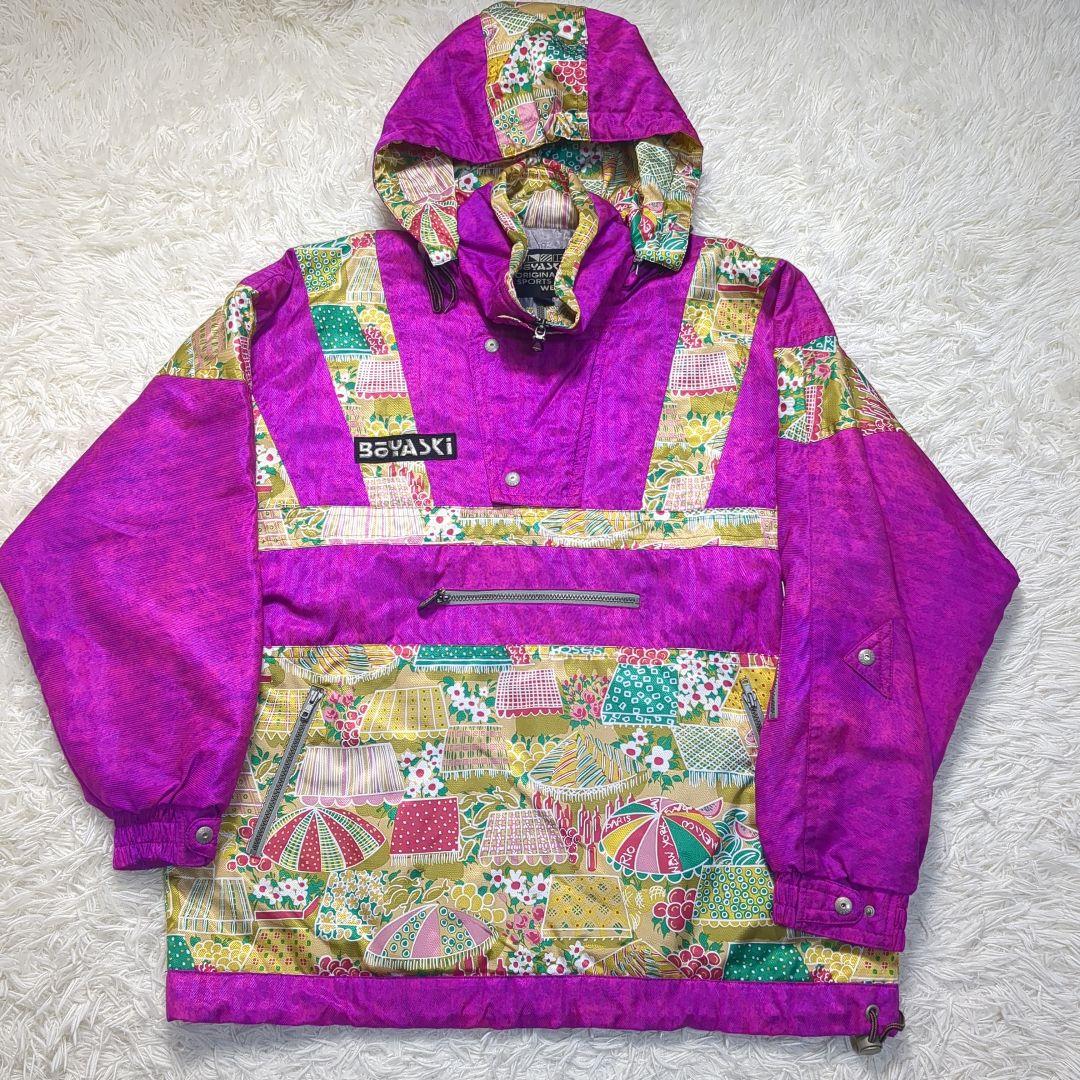 【レア✨BOYASKI✨LL】スキー スノー ウェア 和柄 レトロ セットアップ