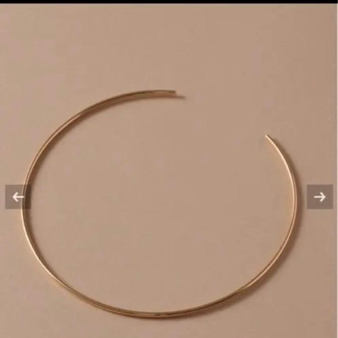 lilas 2.5パイプC型チョーカー K10 ネックレス