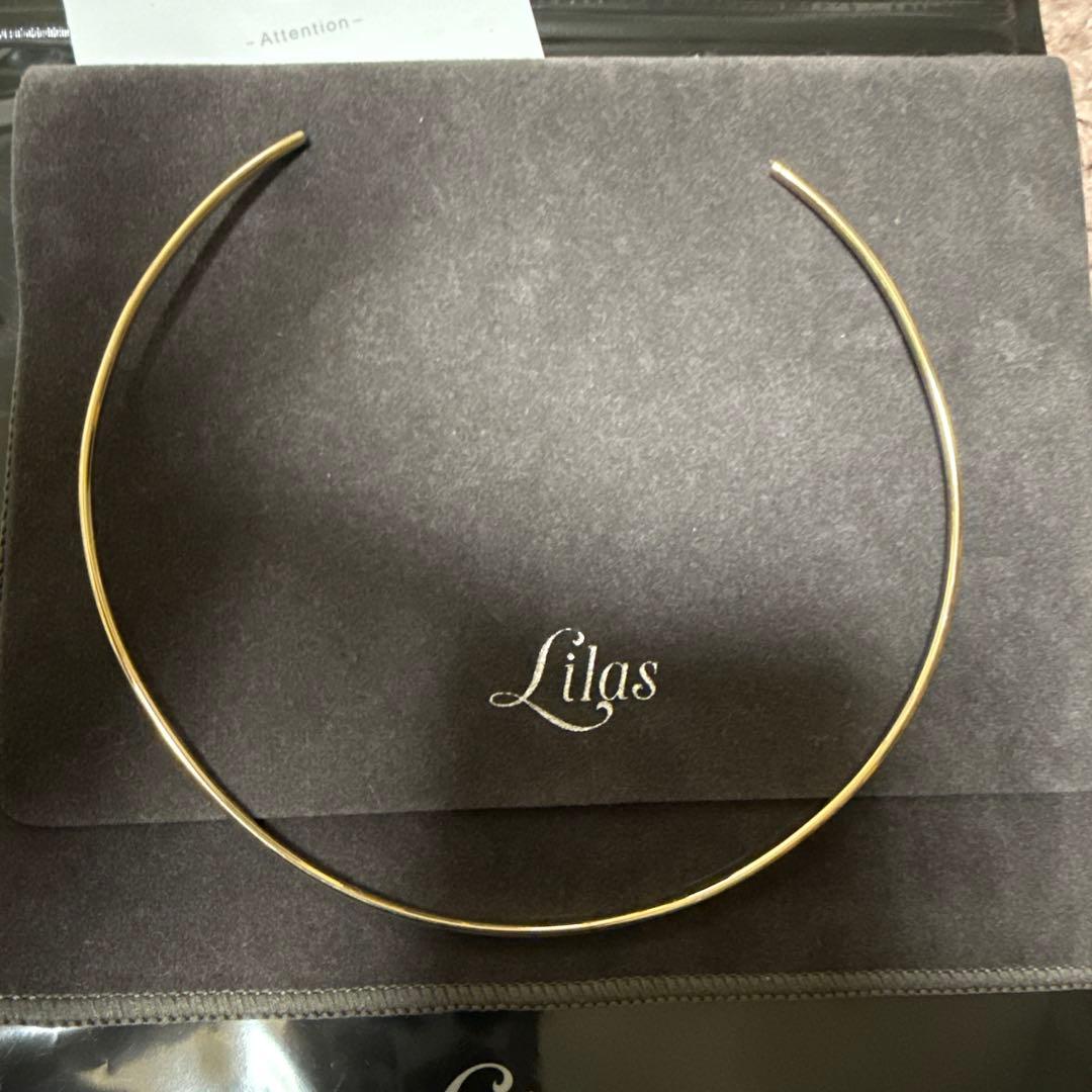 lilas 2.5パイプC型チョーカー K10 ネックレス