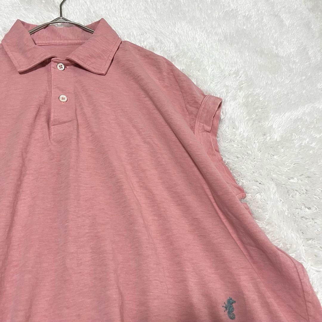 45rpm 45R ジンバブエコットン　45色天竺Mポロ ピンク　桜色