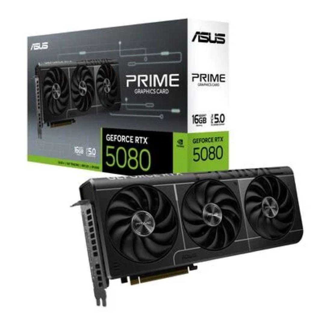 グラフィックボード・グラボ・ビデオカード ASUS PRIME RTX5080 O16G GeForce RTX5080