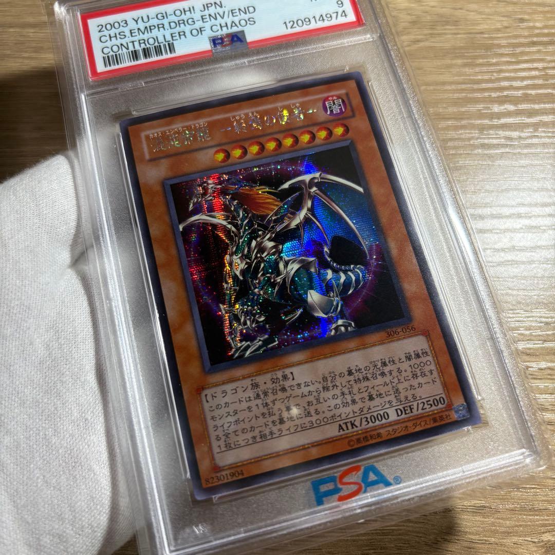 【 鑑定品 PSA9 】　美品　連番　混沌帝龍 終焉の使者　レリーフ　シク