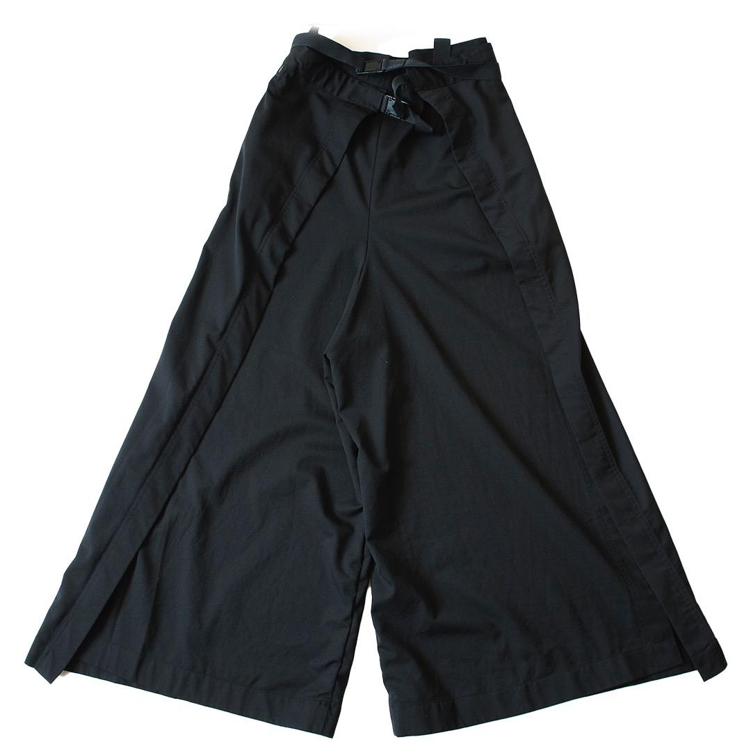 Y-3 黒 袴パンツ スリット入り