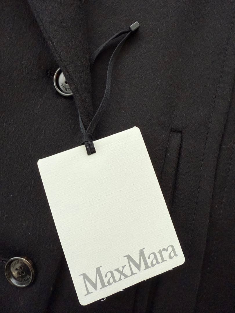 新品値札付 フランス購入 定価約40万円 マックスマーラ キャメル100%ケープ