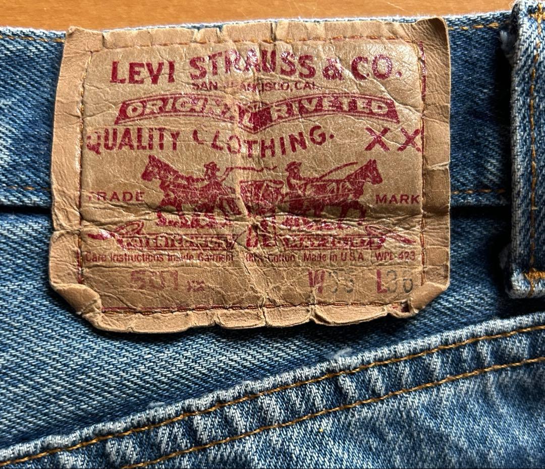 80s リーバイス　501 ハチナナ　USA製 赤文字　 W35