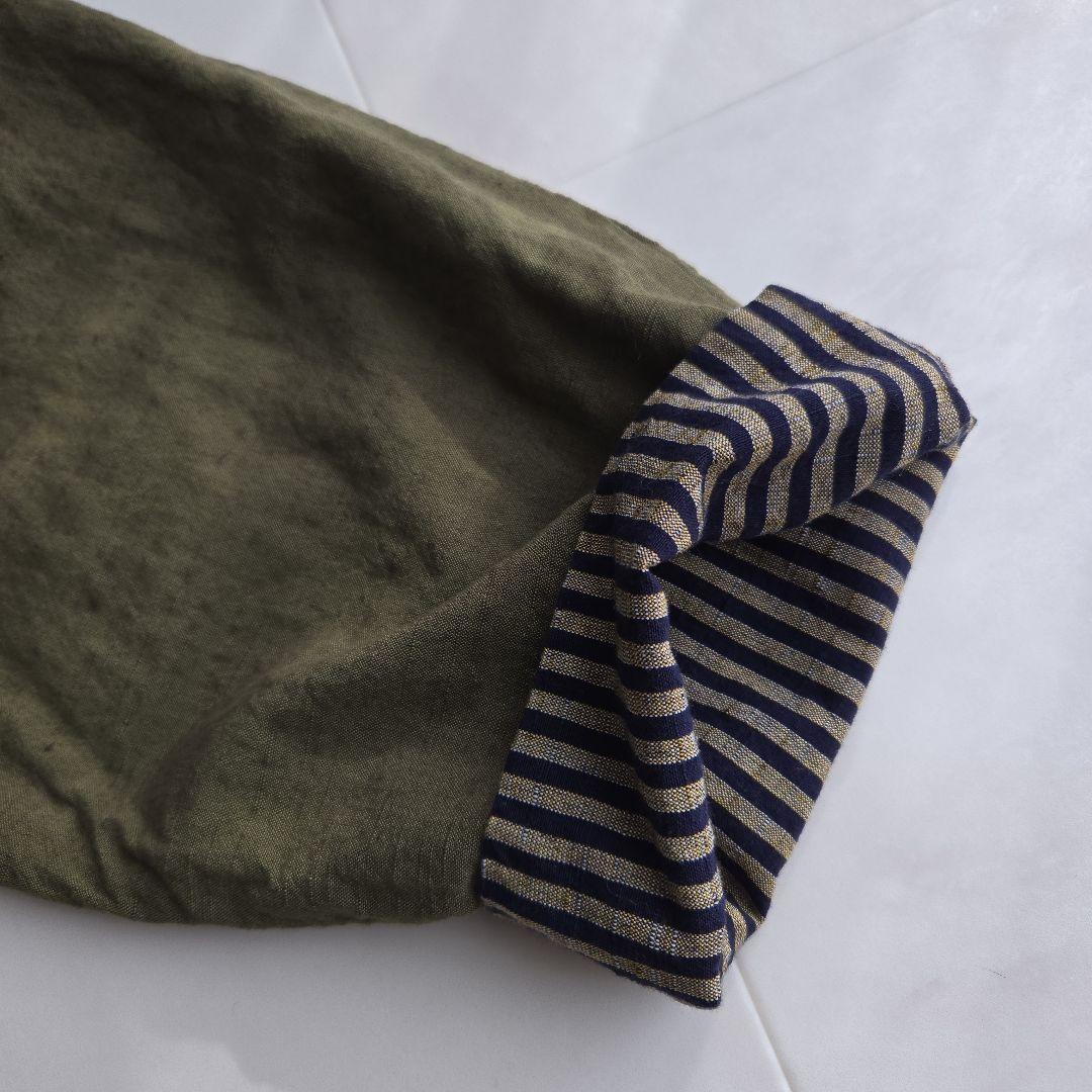 YAMMA ヤンマ産業 会津木綿 リバーシブル ノーカラージャケット