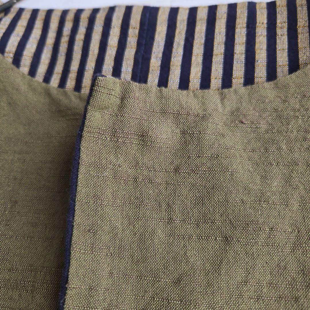 YAMMA ヤンマ産業 会津木綿 リバーシブル ノーカラージャケット