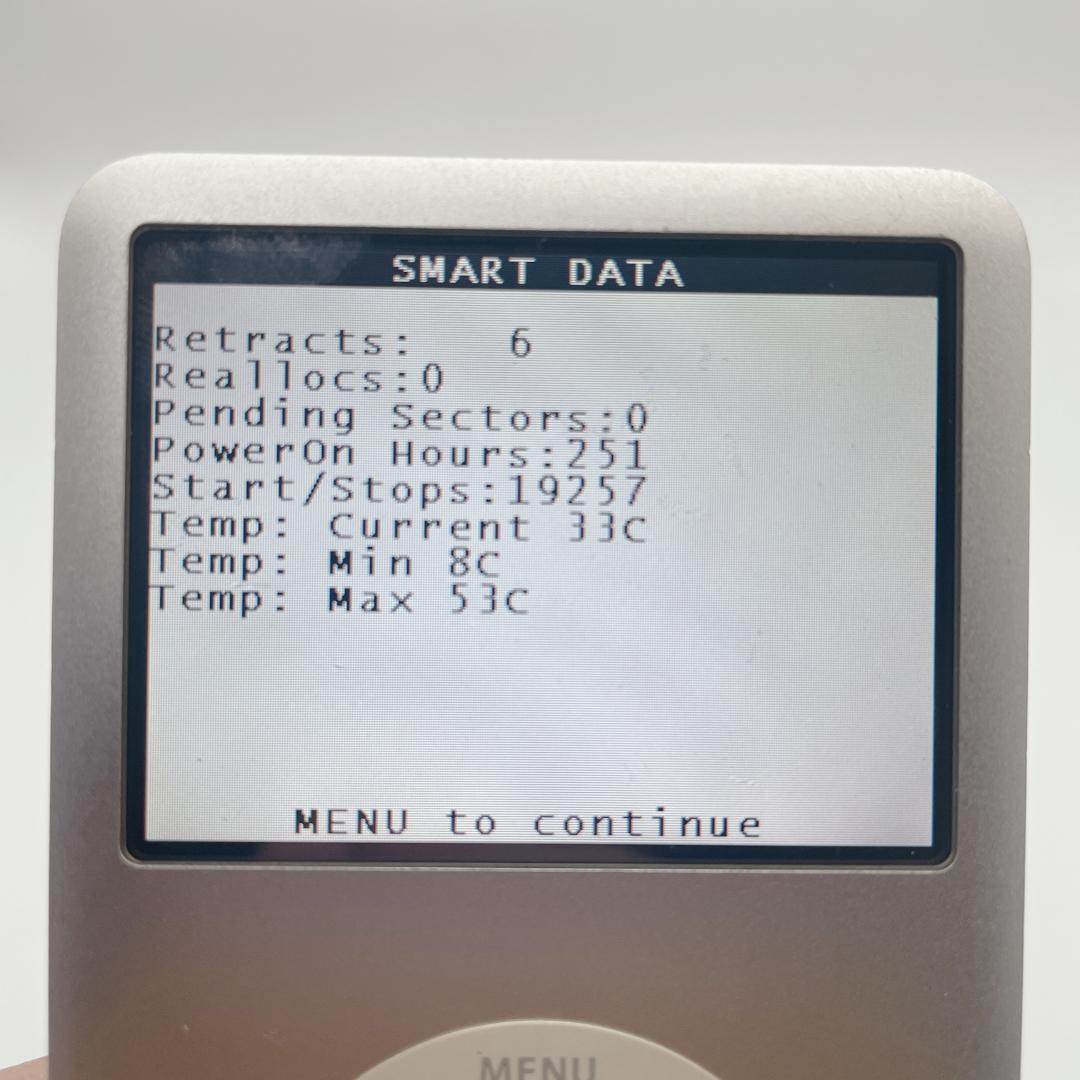 【概ね美品】Apple iPod classic 160GB 総再生時間251h