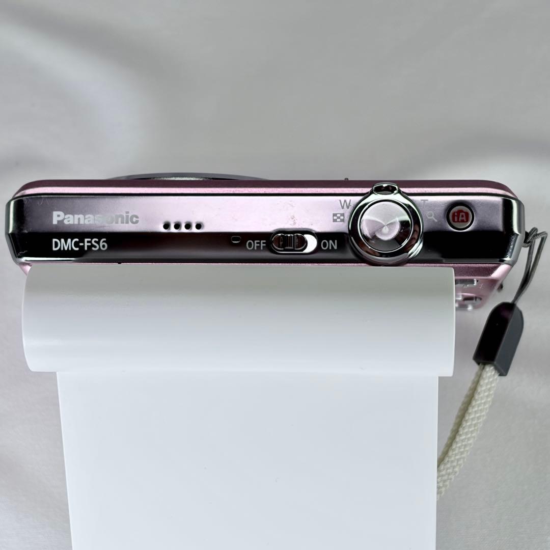 【良品】Panasonic LUMIX DMC-FS6 ピンク 純正ケースつき