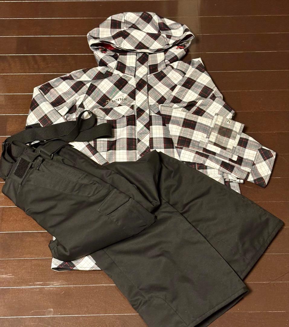 phenixスキーウェア 女性用 上下セット チェック柄