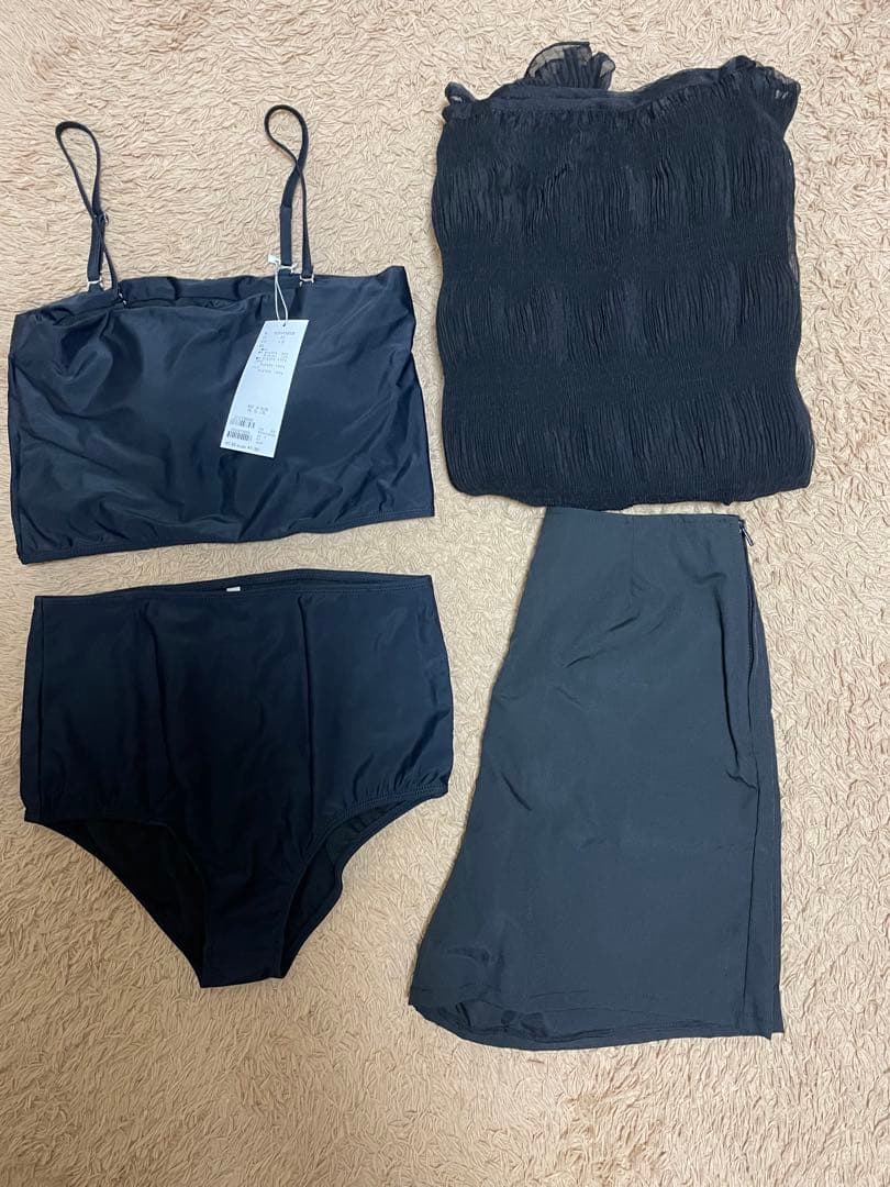 mystic 4SETスイムウェア ブラック 水着セット M