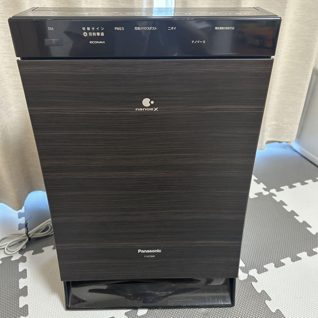 Panasonic ナノイーX 空気清浄機　木目 F-VC70XR パナ
