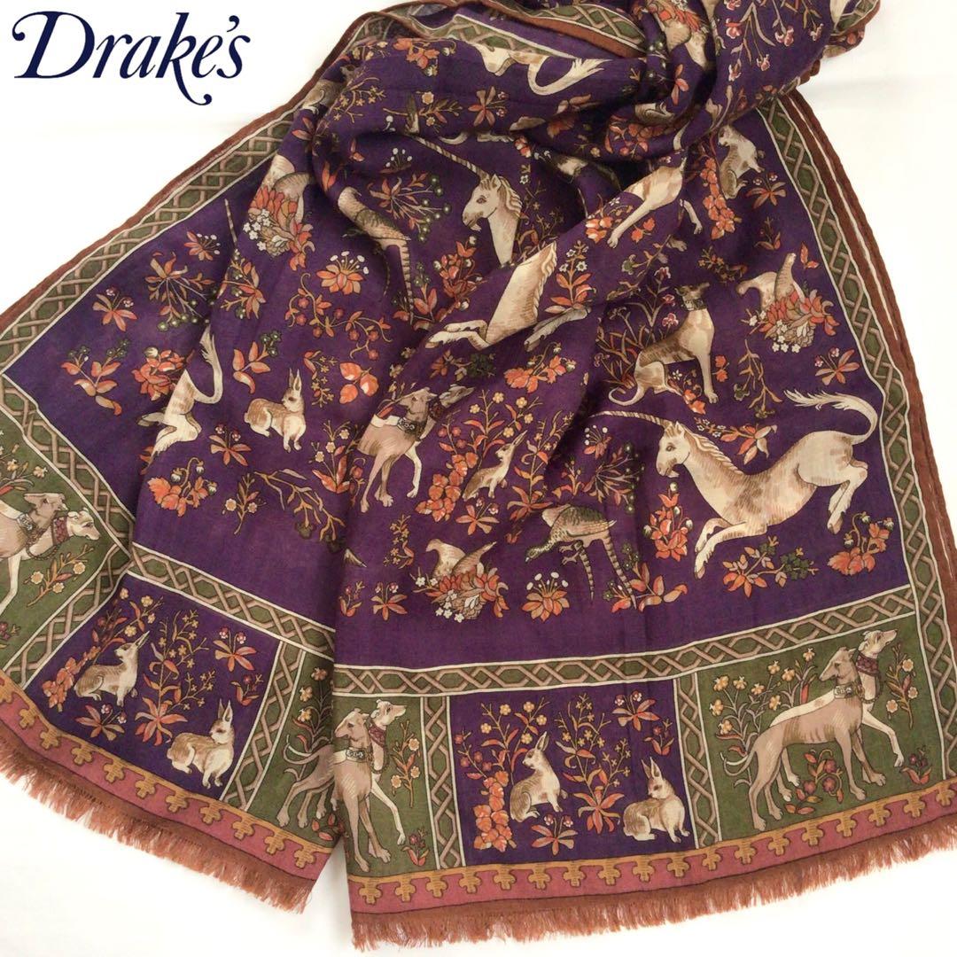 【入手困難❕️】Drake's スカーフ ユニコーン&アニマルズ❁アナトミカ