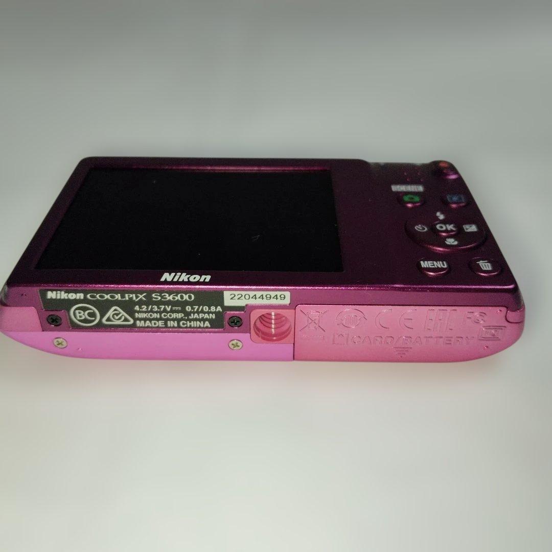 【美品】Nikon COOLPIX S3600 ピンク