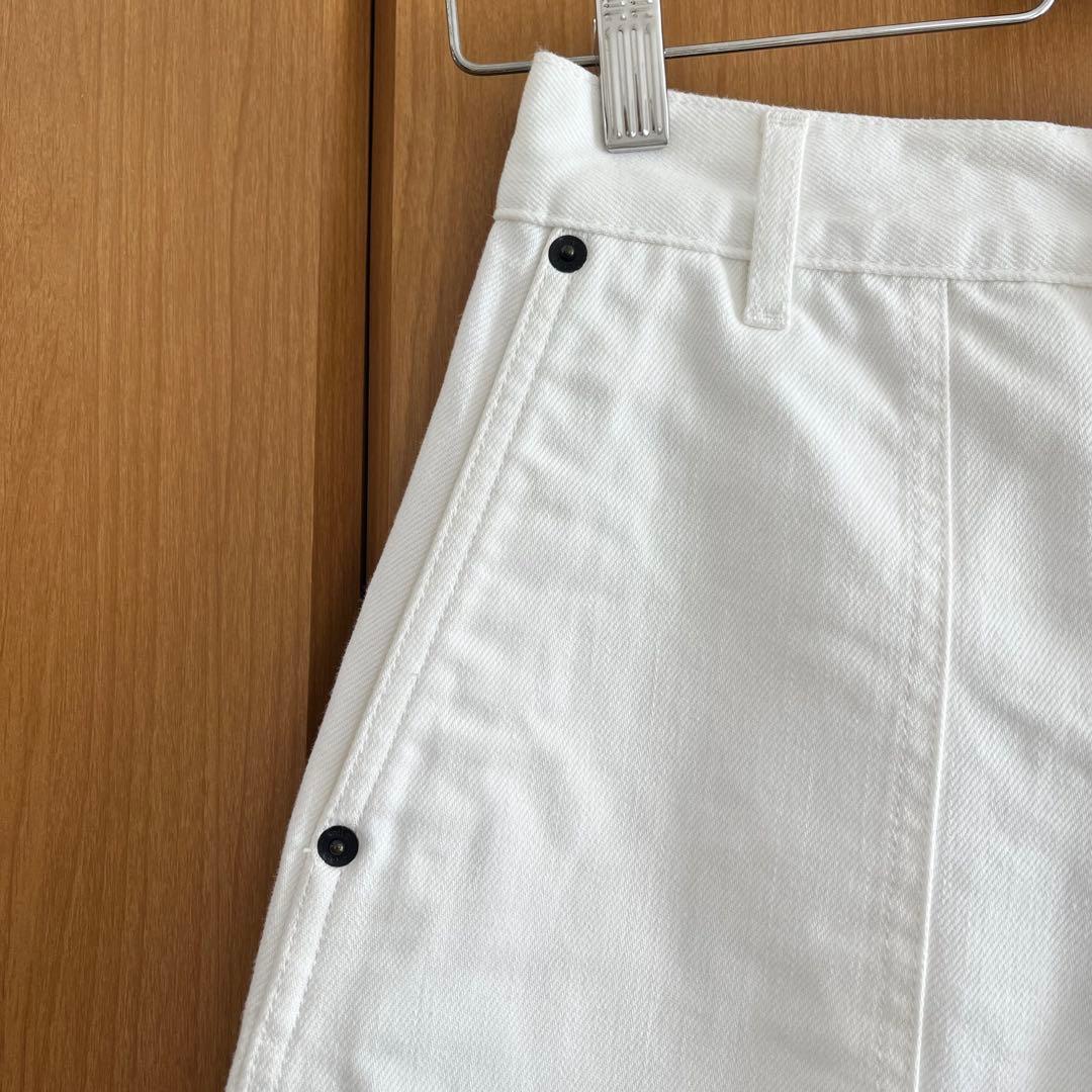 【THE ROW】ホワイトデニムワイドレッグパンツ