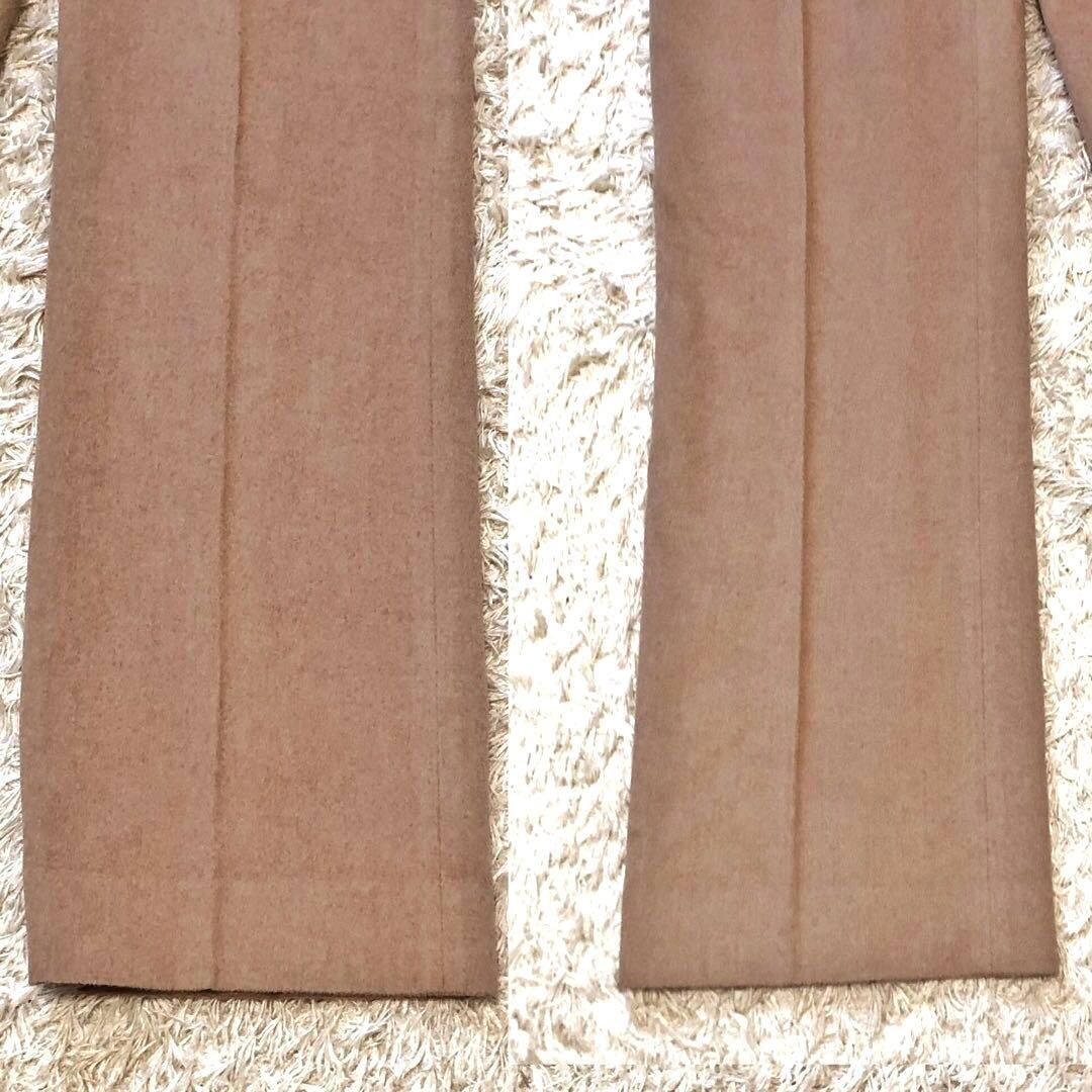 未使用級✨マックスマーラ　キャメル　センタープレスパンツ