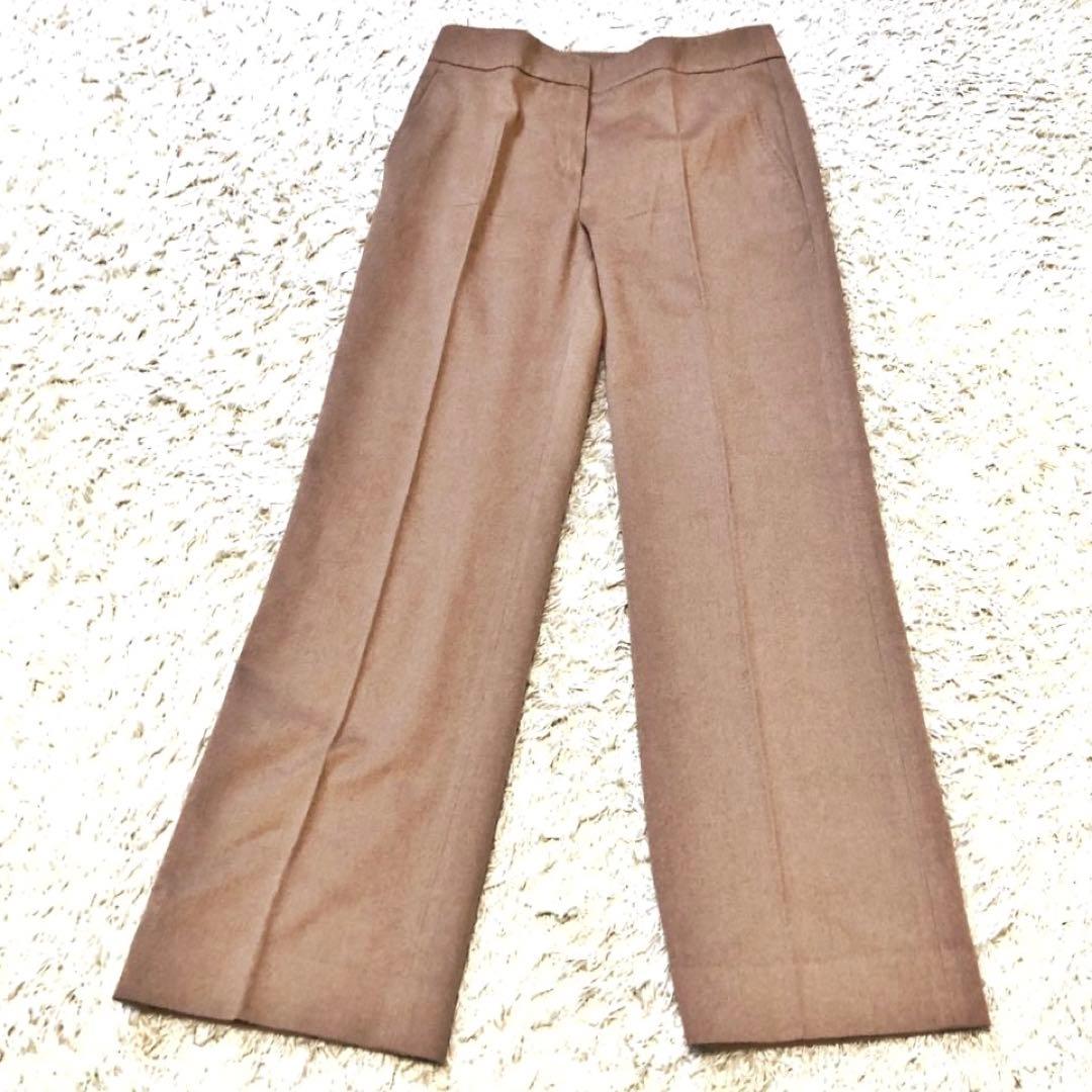 未使用級✨マックスマーラ　キャメル　センタープレスパンツ