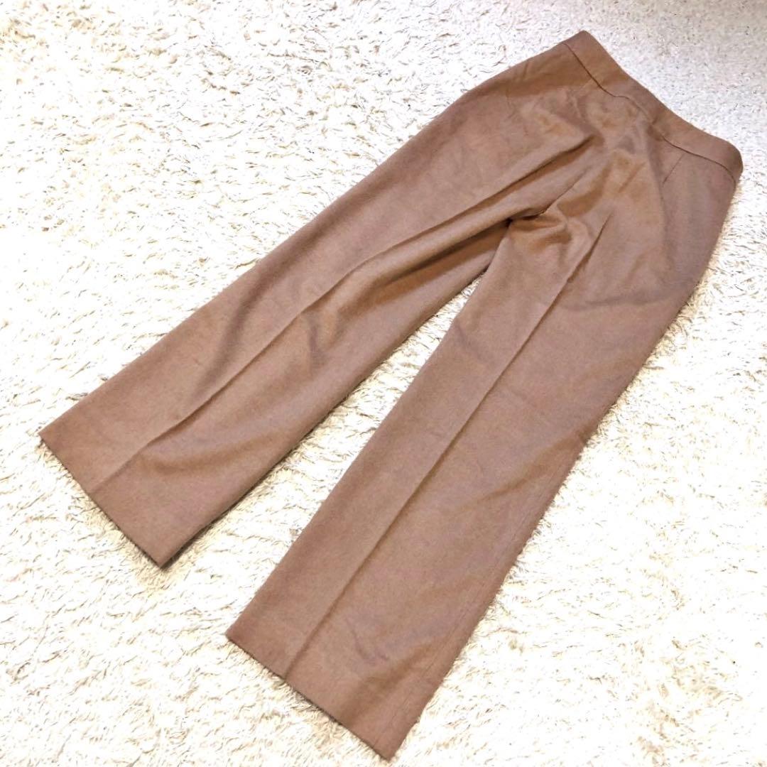 未使用級✨マックスマーラ　キャメル　センタープレスパンツ