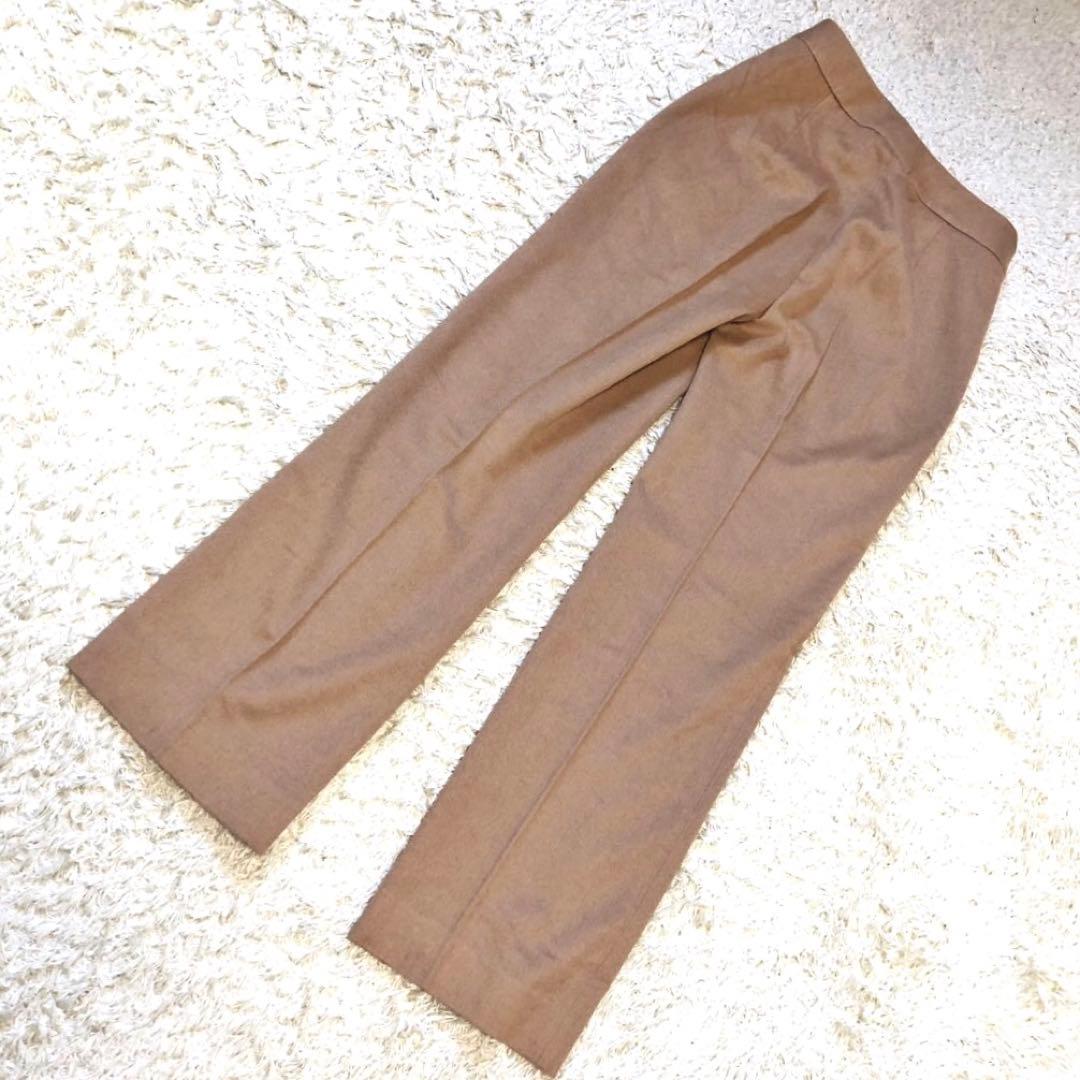 未使用級✨マックスマーラ　キャメル　センタープレスパンツ