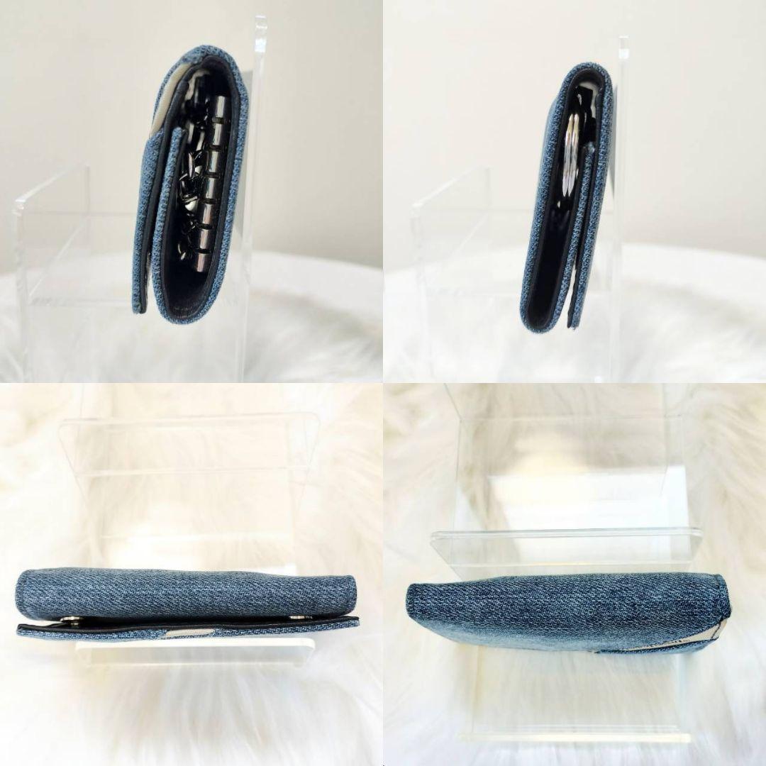 美品 diesel ディーゼル インダストリ デニム キーケース 6連 メンズ