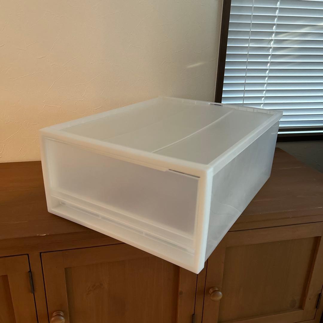 無印良品　6点セットクリアプラスチックストレージボックス