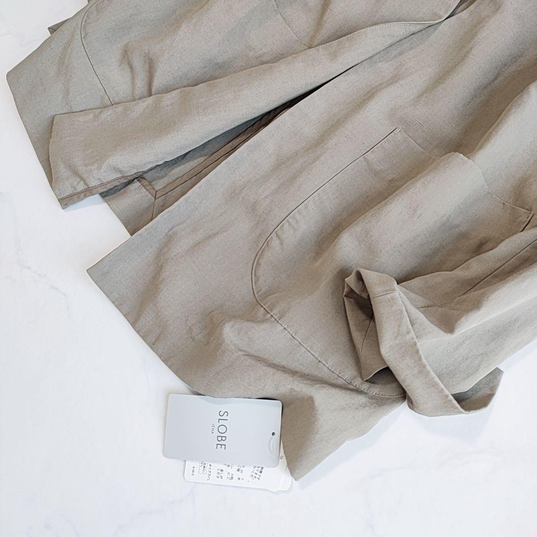 【Rose*】新品✨スローブイエナ リネン混 ノーカラージャケット