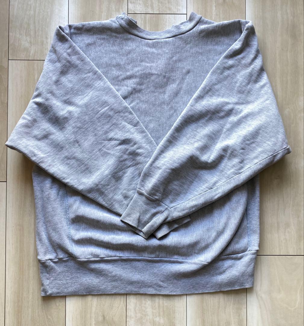 レア 80s リバースウィーブ USA 完全目無し グレー XL カットオフ