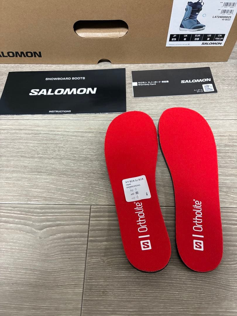 新品同様SALOMON IVY BOA SJ BOA ブーツ 25cm