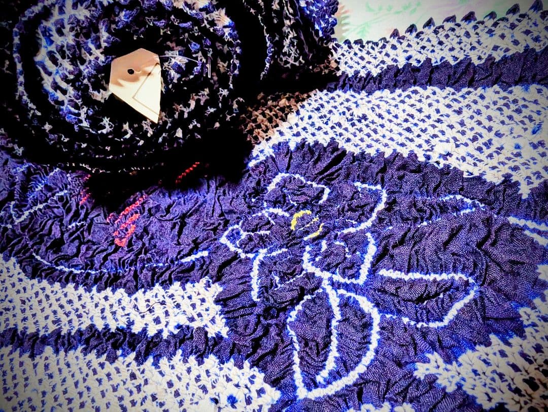 [０１]有松鳴海絞り浴衣/反物/新品未仕立て/藍染/純国産日本製/伝統工芸品