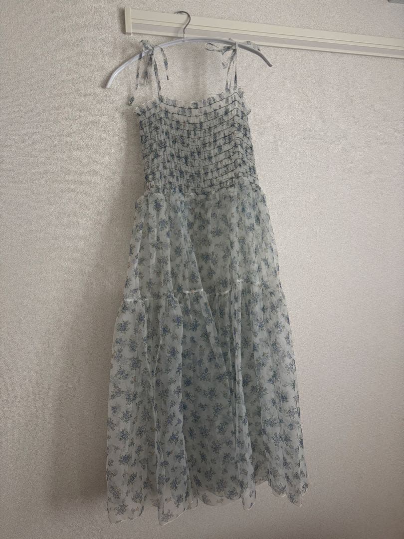 POPPY あさぎーにょ フラワーシースルーキャミドレス