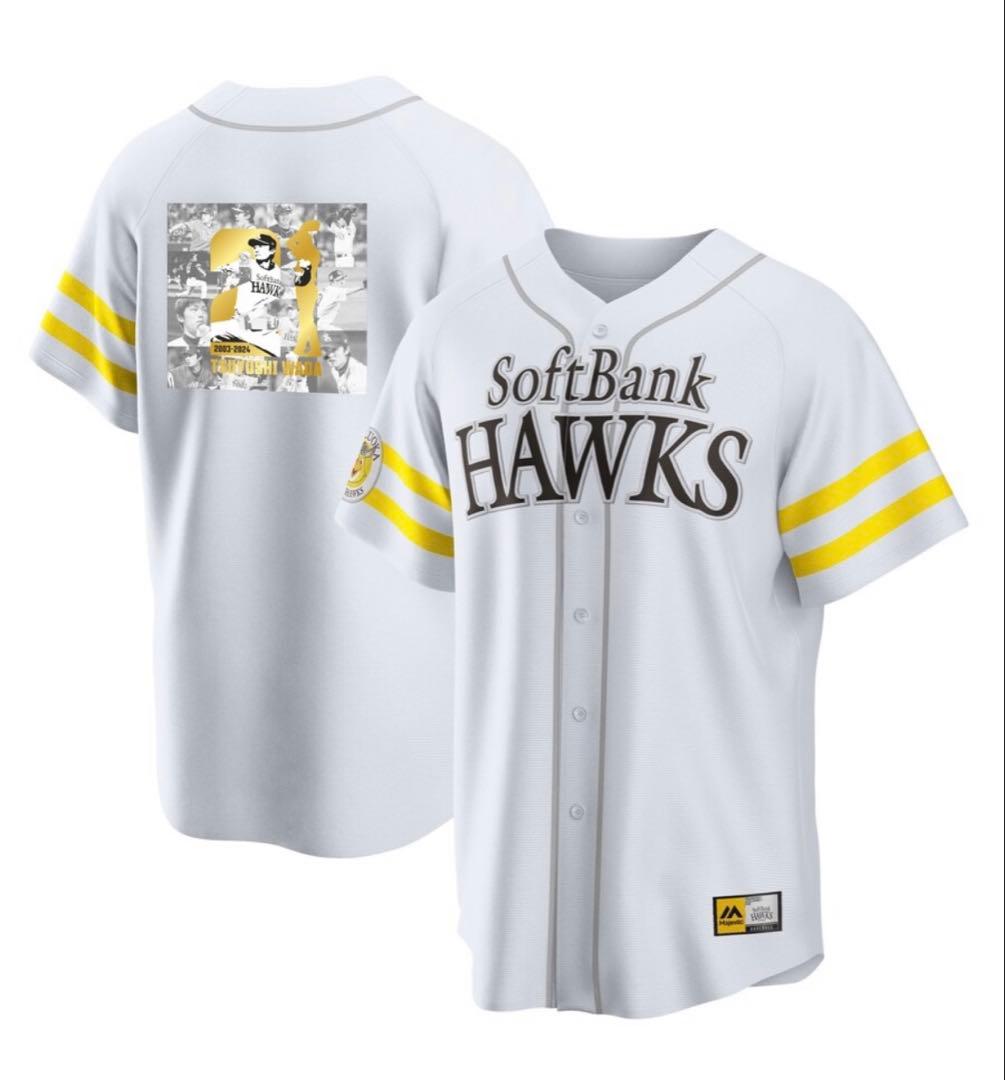 和田毅 引退記念レプリカユニフォーム ホーム バックプリント Lサイズ