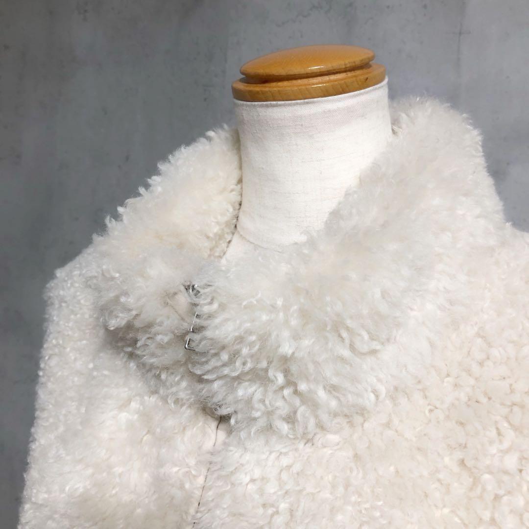 美品　anuke アンヌーク Eco Fur Vest エコファーベスト