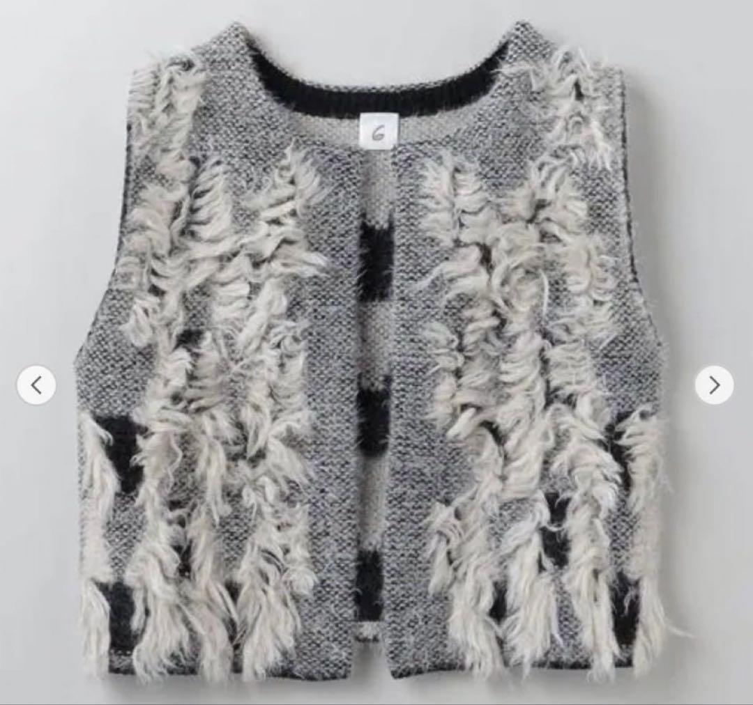 2023＜6(ROKU)＞フリンジジャカード ベスト