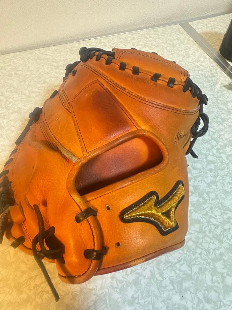 ミズノ キャッチャーミット オレンジ