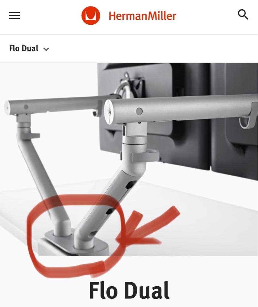 cbs flo デュアル用　テーブルクランプ　シルバー
