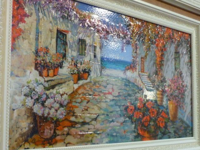 蘭丸★[ピアツェッタ メディテラネア]★絵　海　花　イタリア