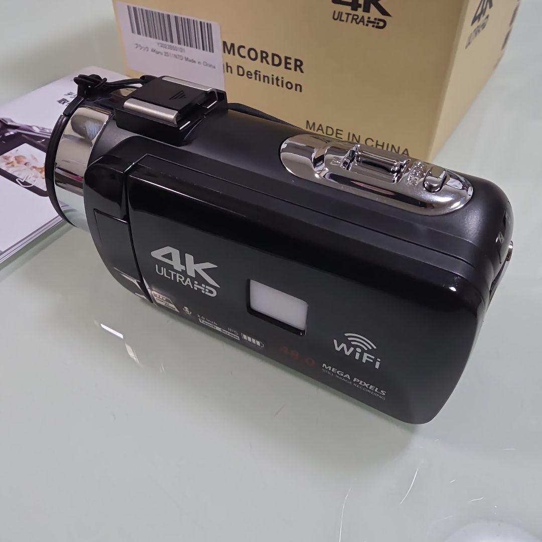 新品の4Kビデオカメラ本体 Wi-Fi機能付 18倍ズーム