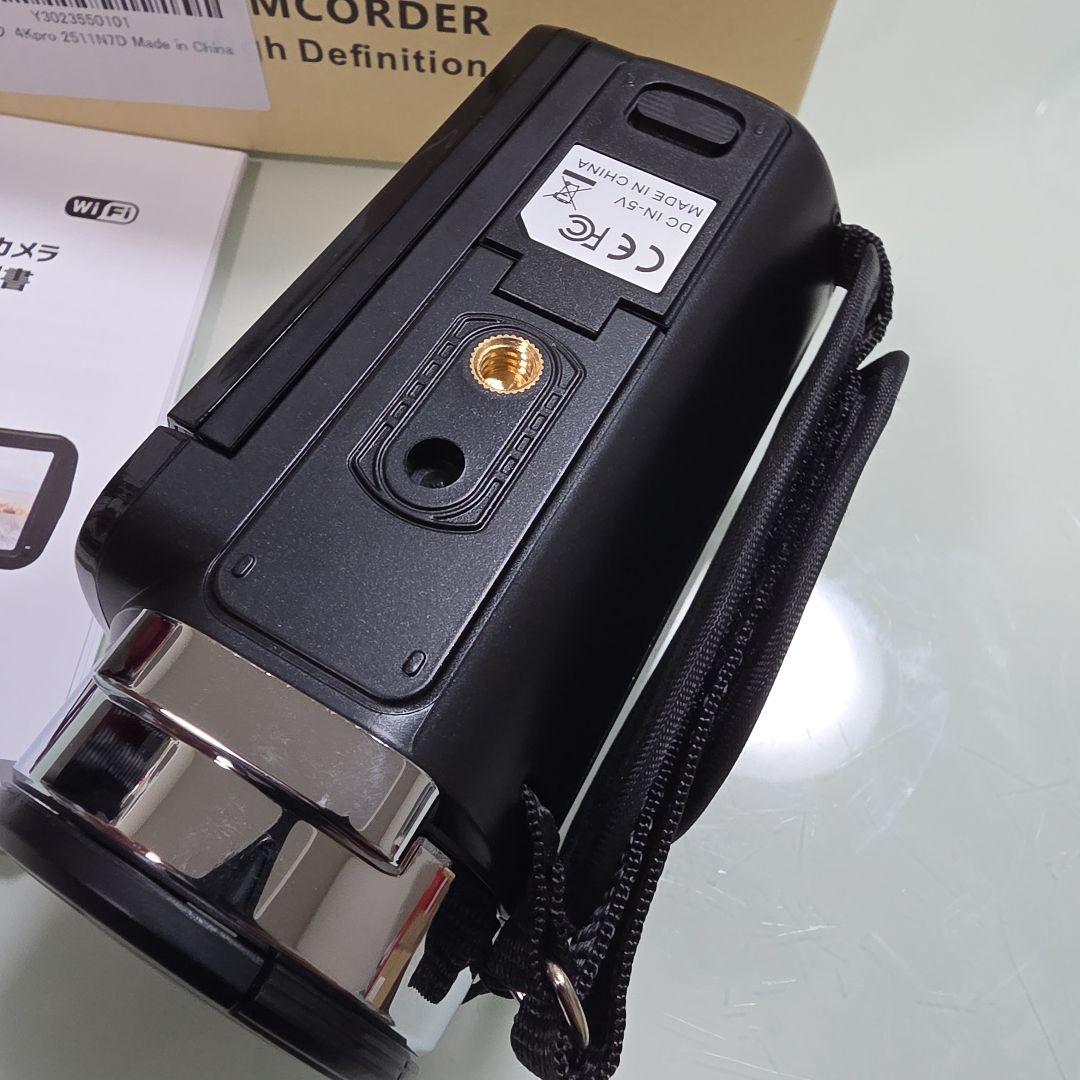 新品の4Kビデオカメラ本体 Wi-Fi機能付 18倍ズーム