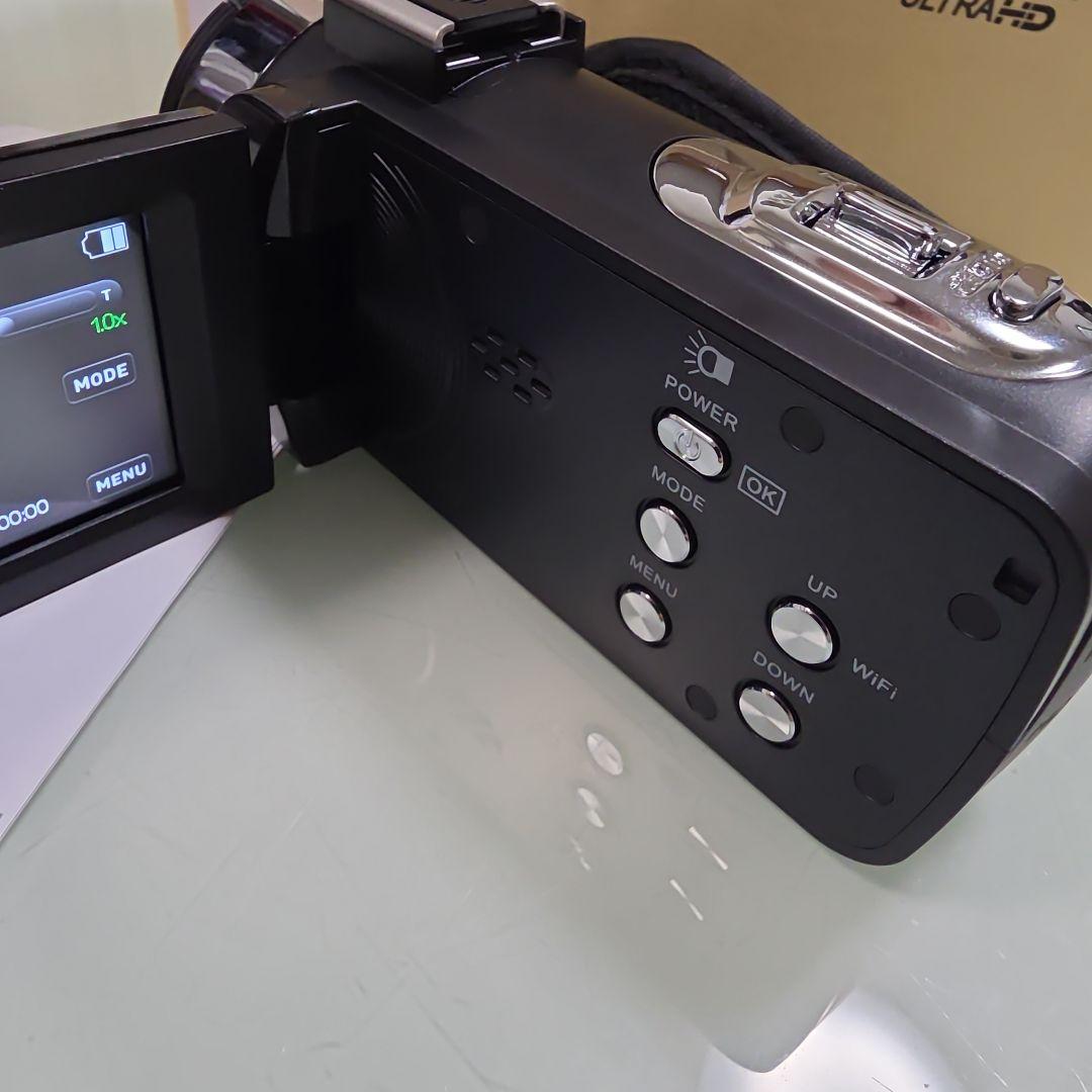 新品の4Kビデオカメラ本体 Wi-Fi機能付 18倍ズーム