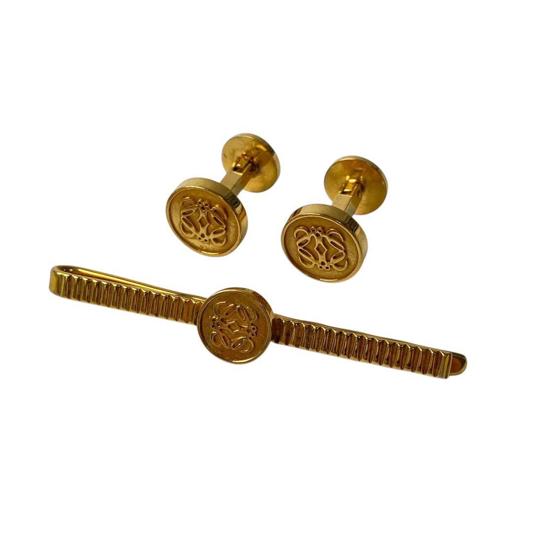 ロエベ LOEWE アナグラム カフス リンク ネクタイピン タイバー