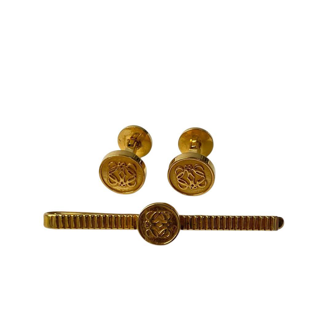 ロエベ LOEWE アナグラム カフス リンク ネクタイピン タイバー