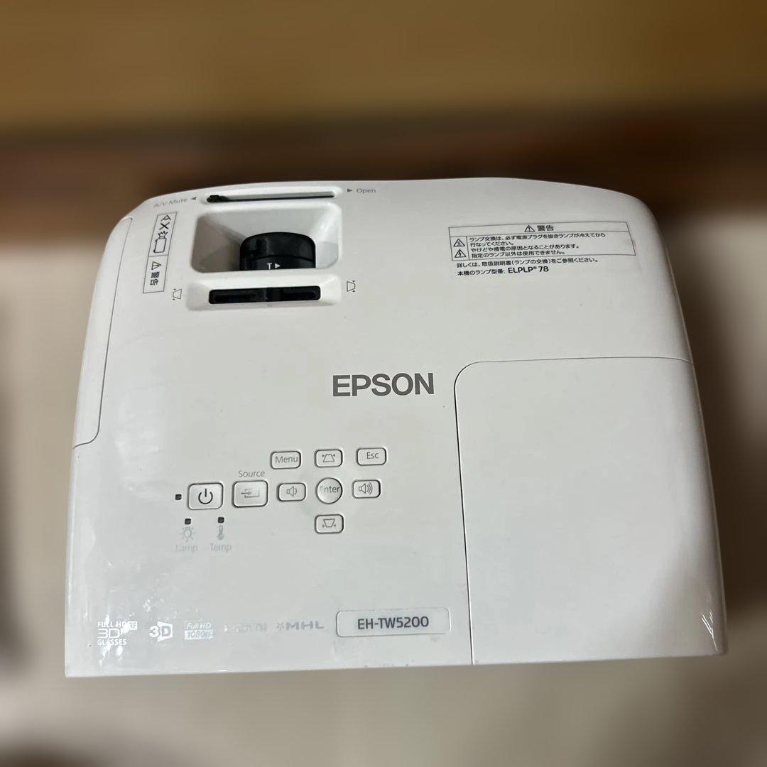 エプソン　EH TW5200 プロジェクター　動作良好