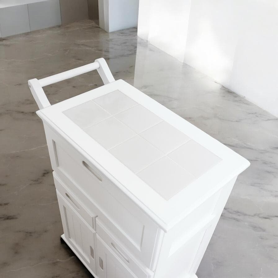 幅59㎝【新品】木製 キッチンワゴン アウトレット