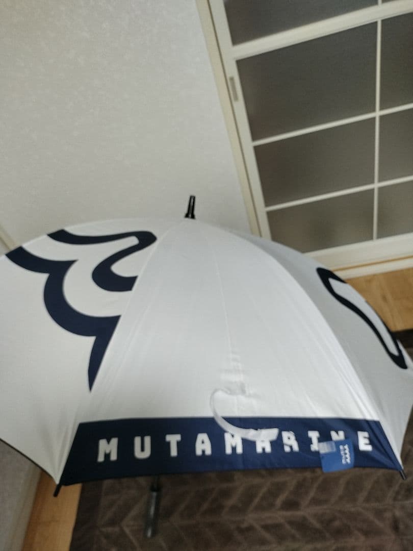 MUTAMARINE 晴雨兼用傘 ホワイト・ネイビー