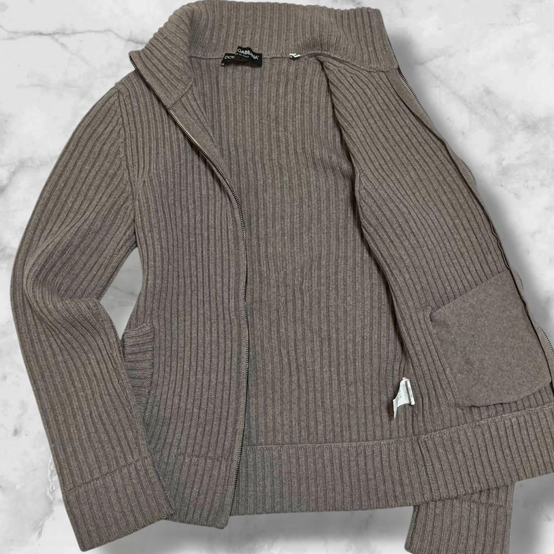 極美品● ドルチェアンドガッバーナ ニット ジャケット ドライバーズニット 48
