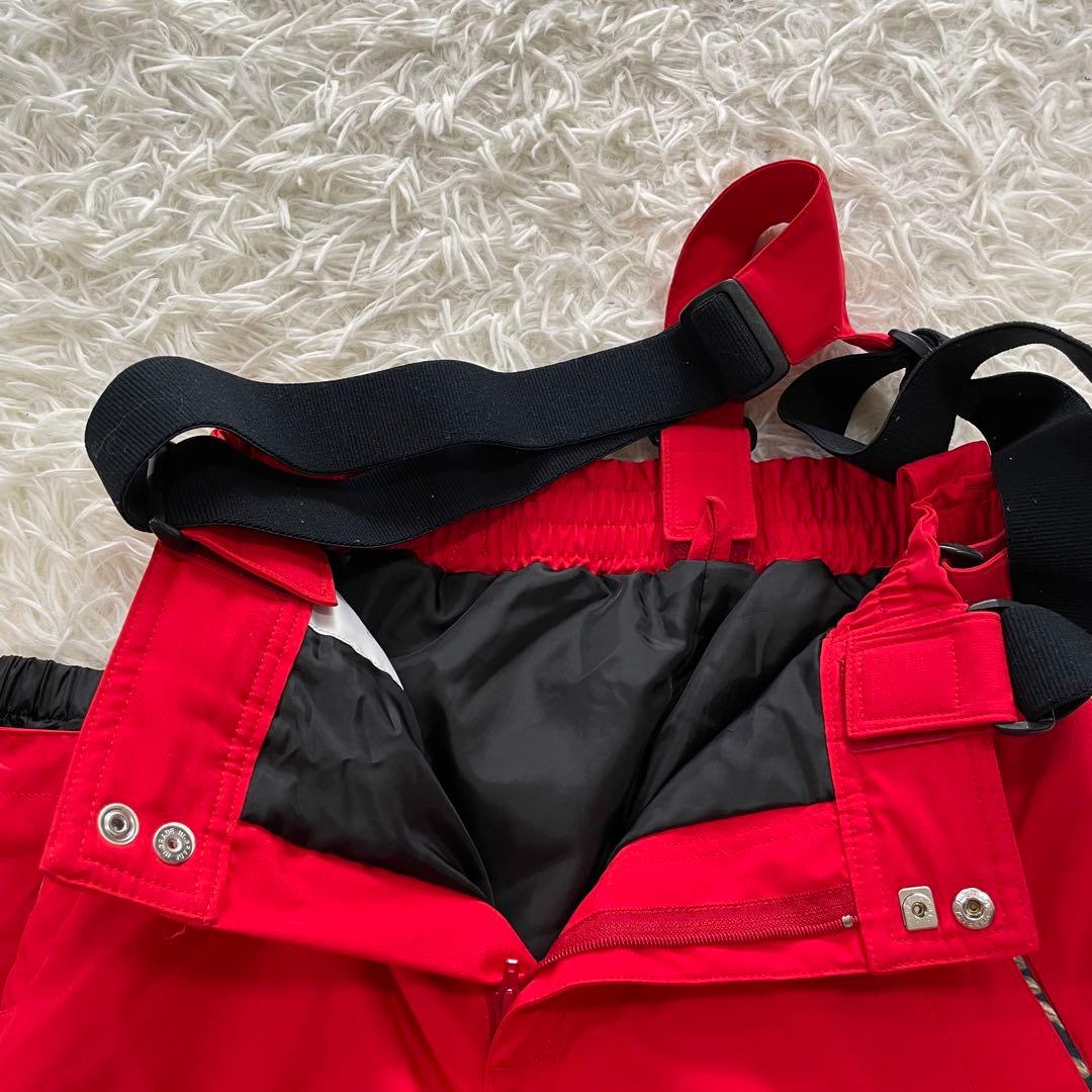 お洒落✨デサント スキーウェア セット 上下 M ニット柄 レディース 赤 緑